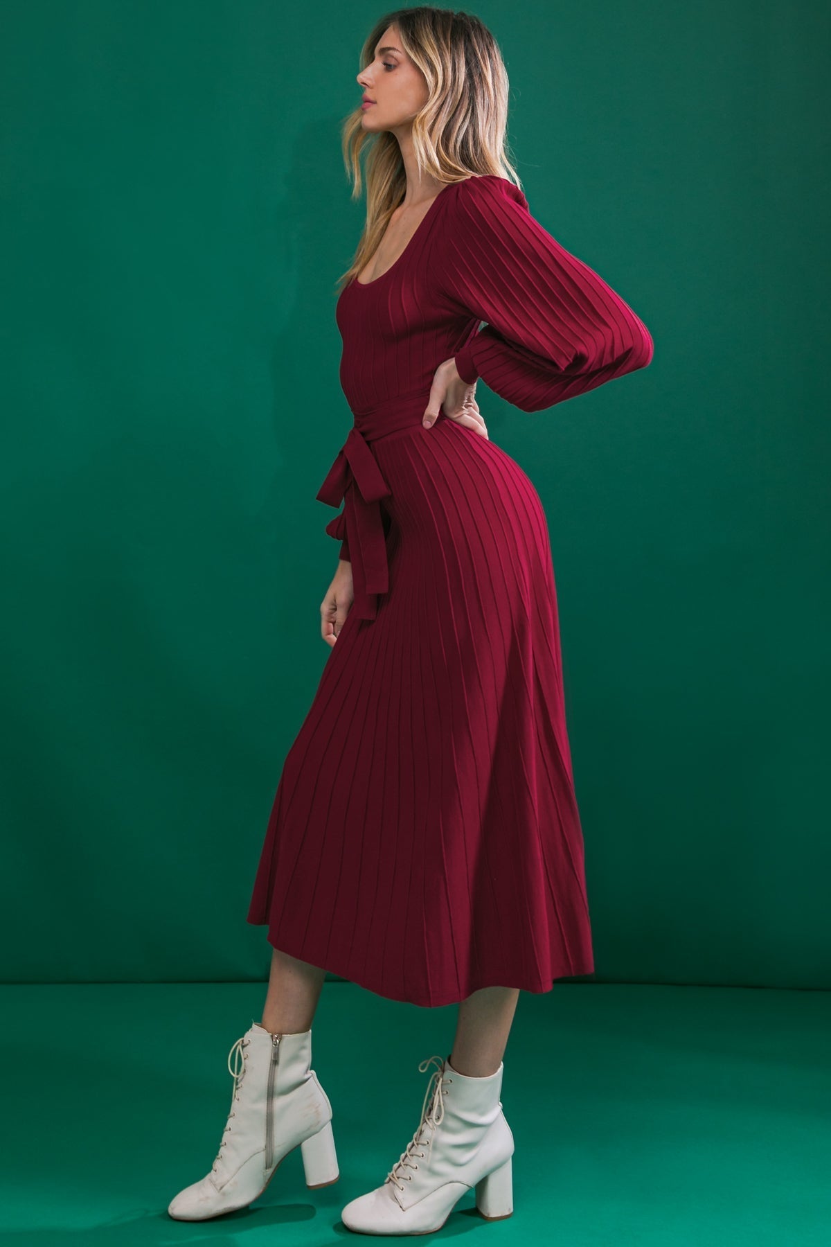 KEEP LOOKING UP SWEATER MIDI DRESS Flying Tomato